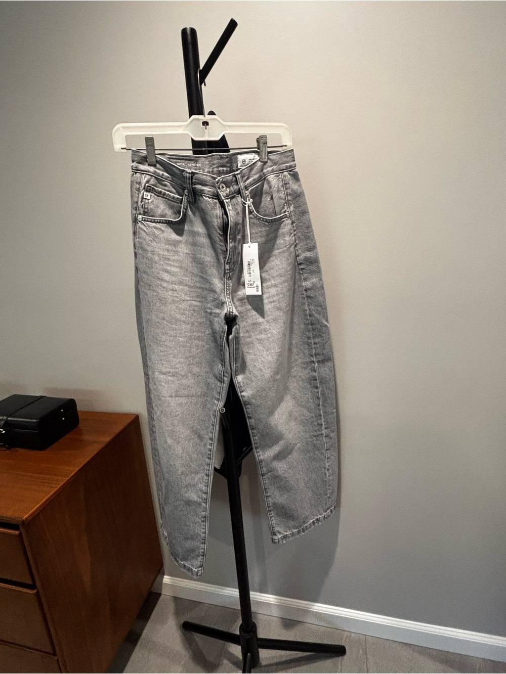 Ag Adriano Goldschmied Light Grey Boyfriend Jeans